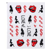 Cross-Border Sources Of Nail Art Watermark Stickers European Style Sexy Red Lips And Tongue Beauty Pattern Nail Water Transfer Stickers Nail