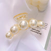 Korean Pearl Hair Clip Female Metal Large Clip Tassel Bowknot Shark Clip Hair Claw Bathing Hair Accessories