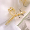 Korean Pearl Hair Clip Female Metal Large Clip Tassel Bowknot Shark Clip Hair Claw Bathing Hair Accessories