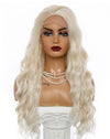 Golden Big Wave Long Chemical Fiber Lace Wig Female Headgear