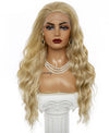 Golden Big Wave Long Chemical Fiber Lace Wig Female Headgear