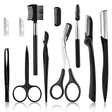 Beauty Tools Augenbrauen-Trimmset, schwarz