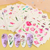 Nail Art Sticker Ins Retro Nail Watermark Applique Warm Color Rose Vine