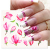 Nail Art Sticker Ins Retro Nail Watermark Applique Warm Colour Rose Vine