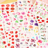 Nail Art Sticker Ins Retro Nail Watermark Applique Warm Colour Rose Vine