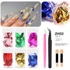 European And American Thin Color Double-Sided Foil Paper Nail Color Foil Fragment Tool Set