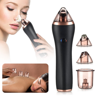 4 в 1 Body Guasha Cupping Машинка для видалення чорних крапок Facial Pore Deep Cleansing Beauty Догляд за шкірою