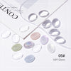 Nail Art Oval Star Transparent Glass Color Card