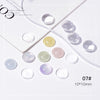 Nail Art Oval Star Transparent Glass Color Card