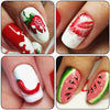 Erdbeere Sommer Obst Trinken Aufkleber Für Nägel Maniküre Nail art Design Wasser Transfer Wasserzeichen Schönheit Decals TRSTZ