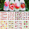 Strawberry Summer Fruit Drinking Stickers For Nails Manicure Nail Art Design Water Transfer Watermark Beauty Decals TRSTZ