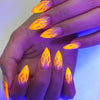 Neue Nail Art Flamme Stern Aufkleber Ins Farbe Fluoreszierende Flamme Boxed Transfer Aufkleber Set