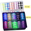 Neue Nail Art Flamme Stern Aufkleber Ins Farbe Fluoreszierende Flamme Boxed Transfer Aufkleber Set