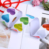 Bunte Liebe Herz Muster Valentinstag Geschenk Selbst-adhesive Muster Label Aufkleber