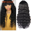 Real Human Hair Loose Wave Wig Woven Headgear