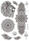 Water Henna Tattoo Sticker