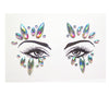 Acrylic Green Resin Diamond Face Sticker Rhinestone Face Sticker Crystal Diamond Eyebrow Sticker Diamond