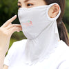 Large Area UV Protection Women's Breathable Sunscreen Mask