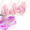 High Brightness Aurora Paper Mirror Symphony Cellophane Nail Art Accessories Phototherapy Nail Sticker