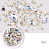 Special-Shaped Crystal Rectangle Glass Rhinestone Mixed Set Box