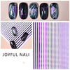 Rainbow Strip Hyuna Same Nail Stickers Nail Stickers Fried Egg Strawberry Flower Nail Decals