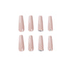 Evaporated Milk Tea Color Full Diamond Long Ballet Wear Nail Finished Nail Patch