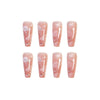 Fashion Nude Pink Cloud Nail Patch