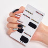 Trendy Nail Polish Film Nail Sticker Waterproof Letter Nail Sticker Full Sticker