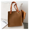 The New Korean Style Trendy Simple Shopping Bag Tote Handbags Casual Shoulder Bag Large-capacity Portable Soft Leather Bag