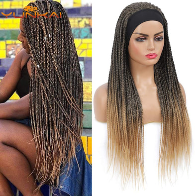 S Turban Perücke Abdeckung African Dirty Braid Haar Band Drei-Strang Braid Kopf Abdeckung