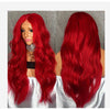 Chemical Fiber Front Lace Wig Headgear Red Wig Female Long Curly Hair