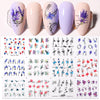 Neu Nail art Wasserzeichen Aufkleber Kunst Blätter Charakter