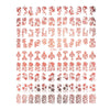 108 hot gold and silver stickers nail 3D stickers