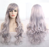 Anime cos wig color 80cm long curly cosplay role playing