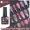 Laser Cat Eye Gel Nail Polish Manicure Crystal Diamond In The Debris Cat Eye Gel Polish