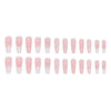 Long Ballet Diamond Long French Fake Nails