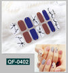 3D metal gradient nail stickers