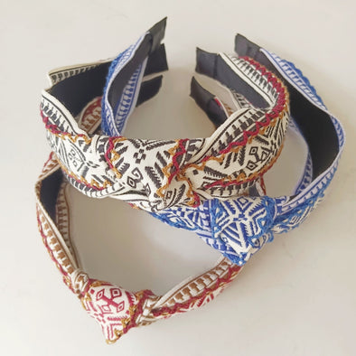 Lazybones New Retro Ethnic Temperament Knotted Headband