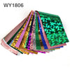 16pcs 20x4cm Mix Nail Art Transfer Foil Sticker