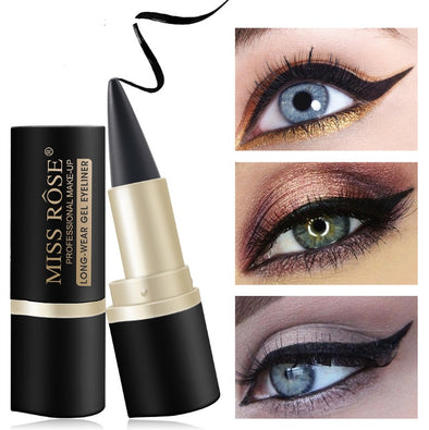 Wasserdichter schwarzer Eyeliner, flüssiger Eyeliner-Stift, Bleistift-Gel, Beauty-Make-up, kosmetische Wimpern, wasserdichtes Eyeliner-Make-up-Tool