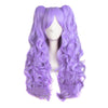 Big wave wig set double ponytail