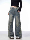 Loose Drooping Tide Brand Wide Leg Mop Pants