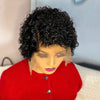 African small curly short curly black female hair