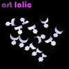 Artlalic 100 Pcs 10 Sizes False Pre Design White French UV Gel Acrylic Nail Art Tips Makeup Tools