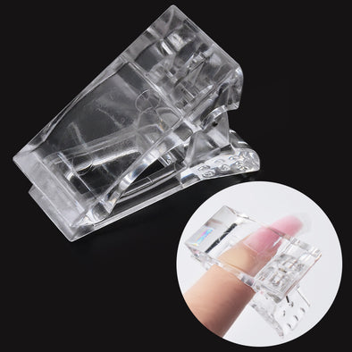 Transparente Nagelspitzen Clip Poly Gel Schnellaufbau Fingerverlängerung Kunststoff Builder 5 10St