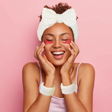 Headband Bracelet Three-piece Beige