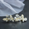 Fashion Creativity Pearl Drop Oil Flower Alloy Hairpin