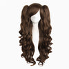 Big wave wig set double ponytail