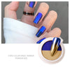 New two-color nail art solid gradient mirror powder