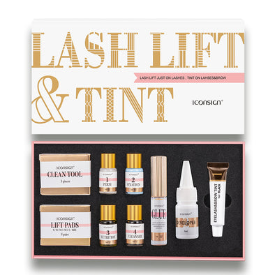 ICONSIGN Lash Lift Wimpern Augenbrauen Färben Tönung Kit Wimpern Dauerwelle Set Brauen Laminierung Make-Up-Tools